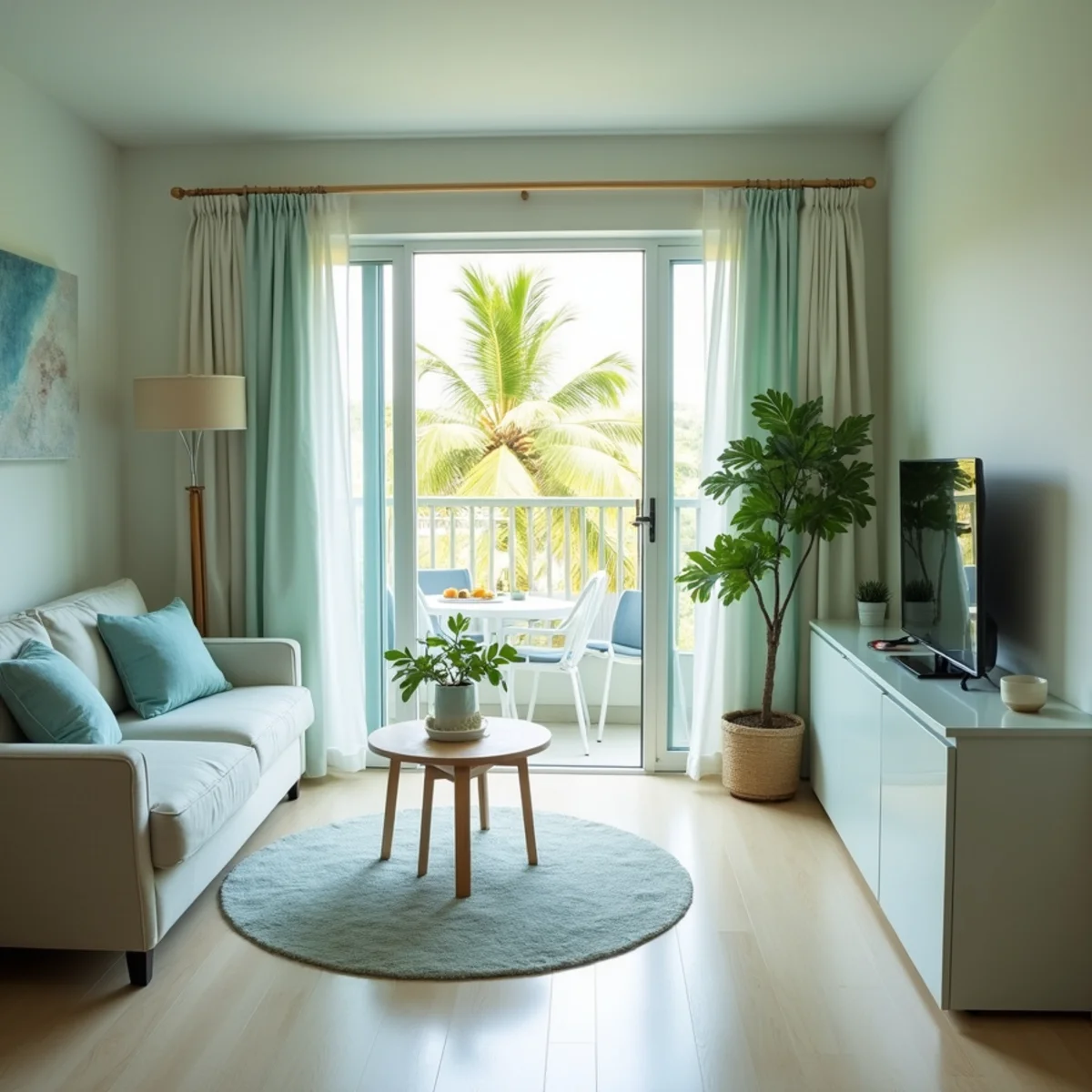 Bright, tidy Central Florida apartment cleaned by Krystal View Cleaning